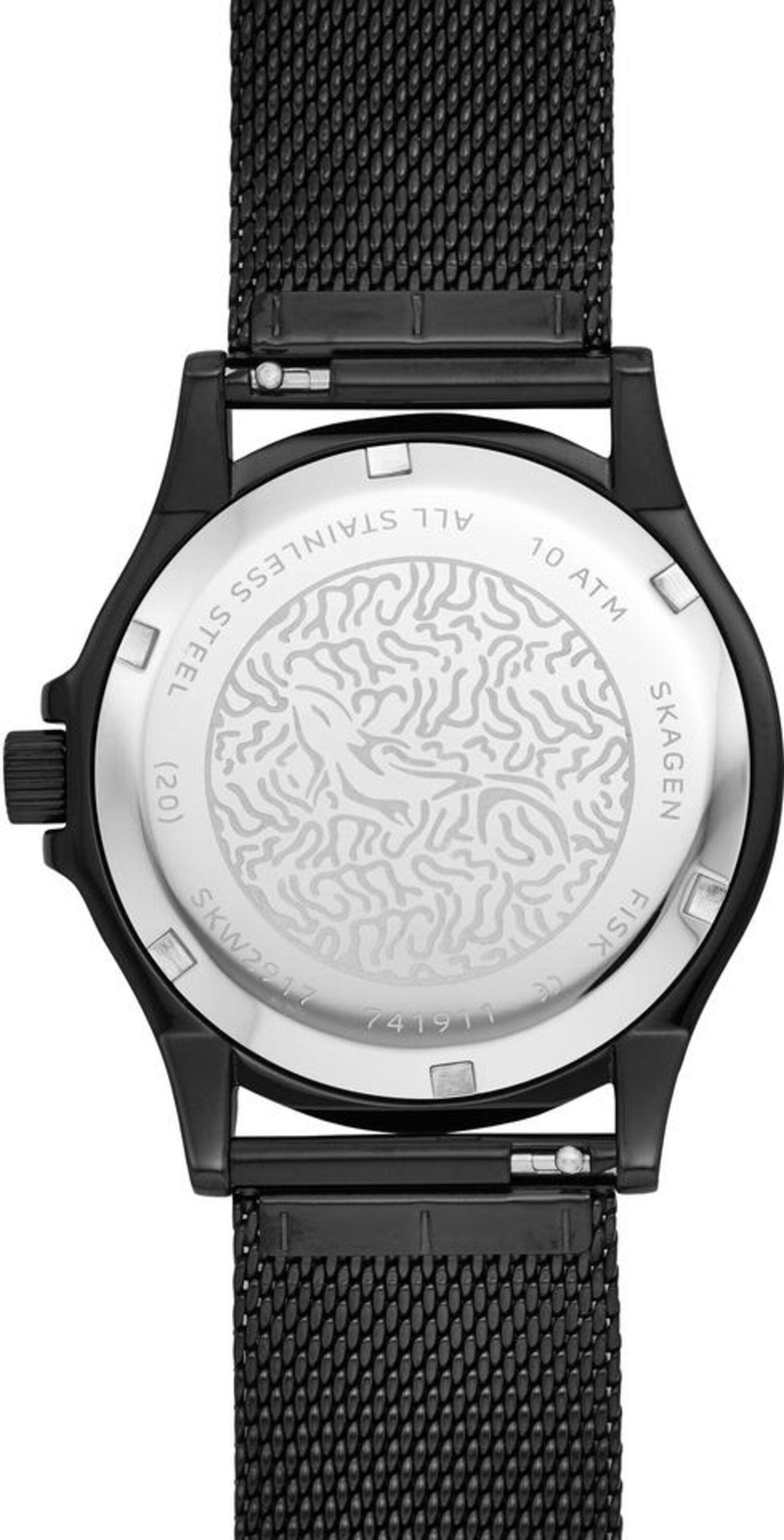 SKAGEN Uhr 'Fisk, SKW2917' in Schwarz