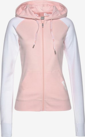 BENCH Sweatjacke in Pink: front