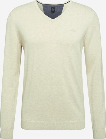 s.Oliver Sweater in White: front