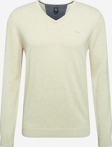 s.Oliver Sweater in White: front