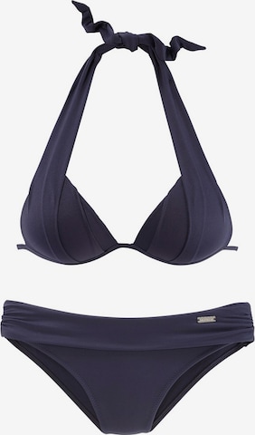 LASCANA Triangel Bikini in Blau: predná strana