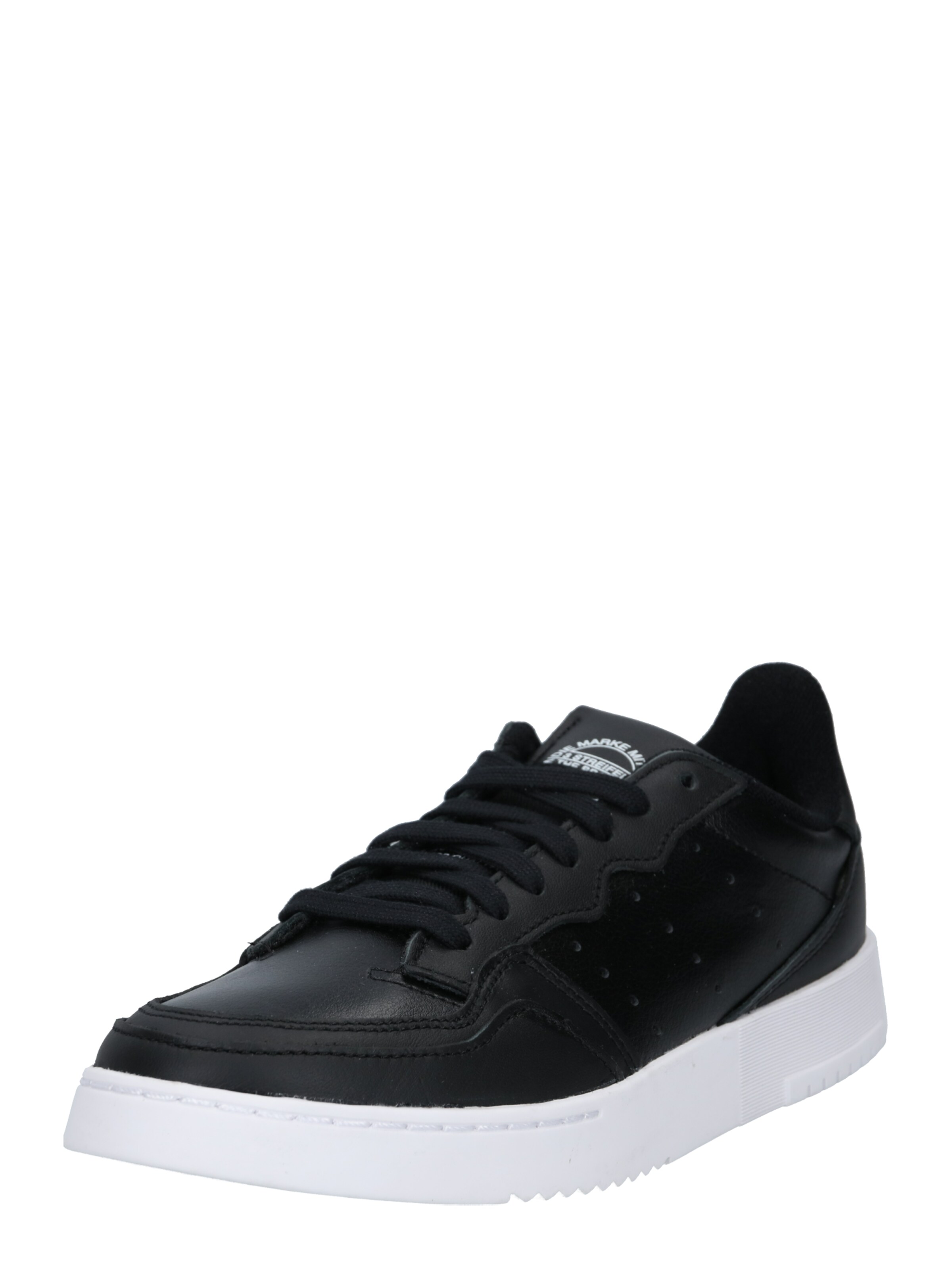 Baskets basses 'Supercourt' ADIDAS ORIGINALS en noir : devant