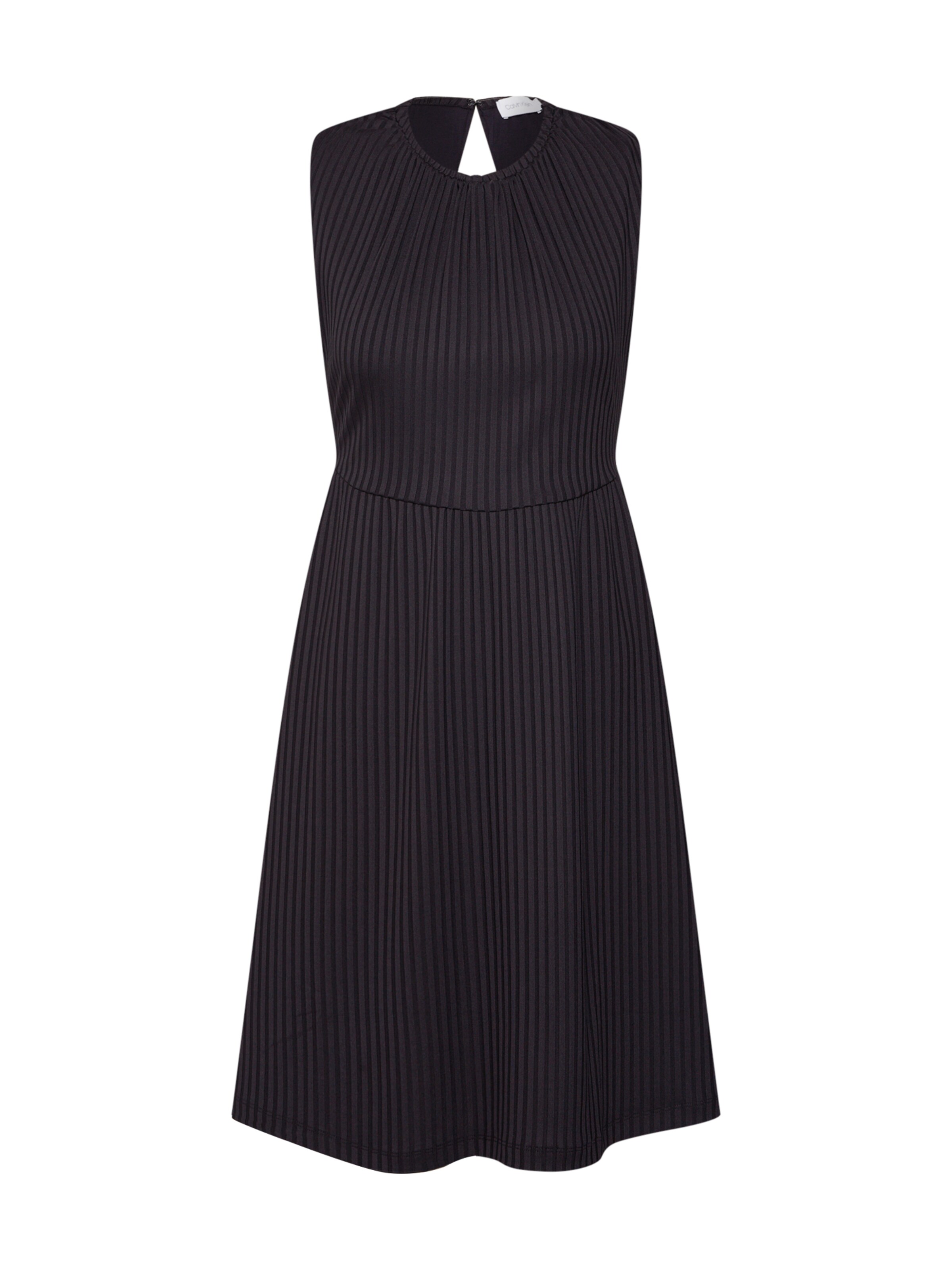 Calvin Klein - Jurk 'RUSHED JERSEY DRESS' in de kleur Zwart