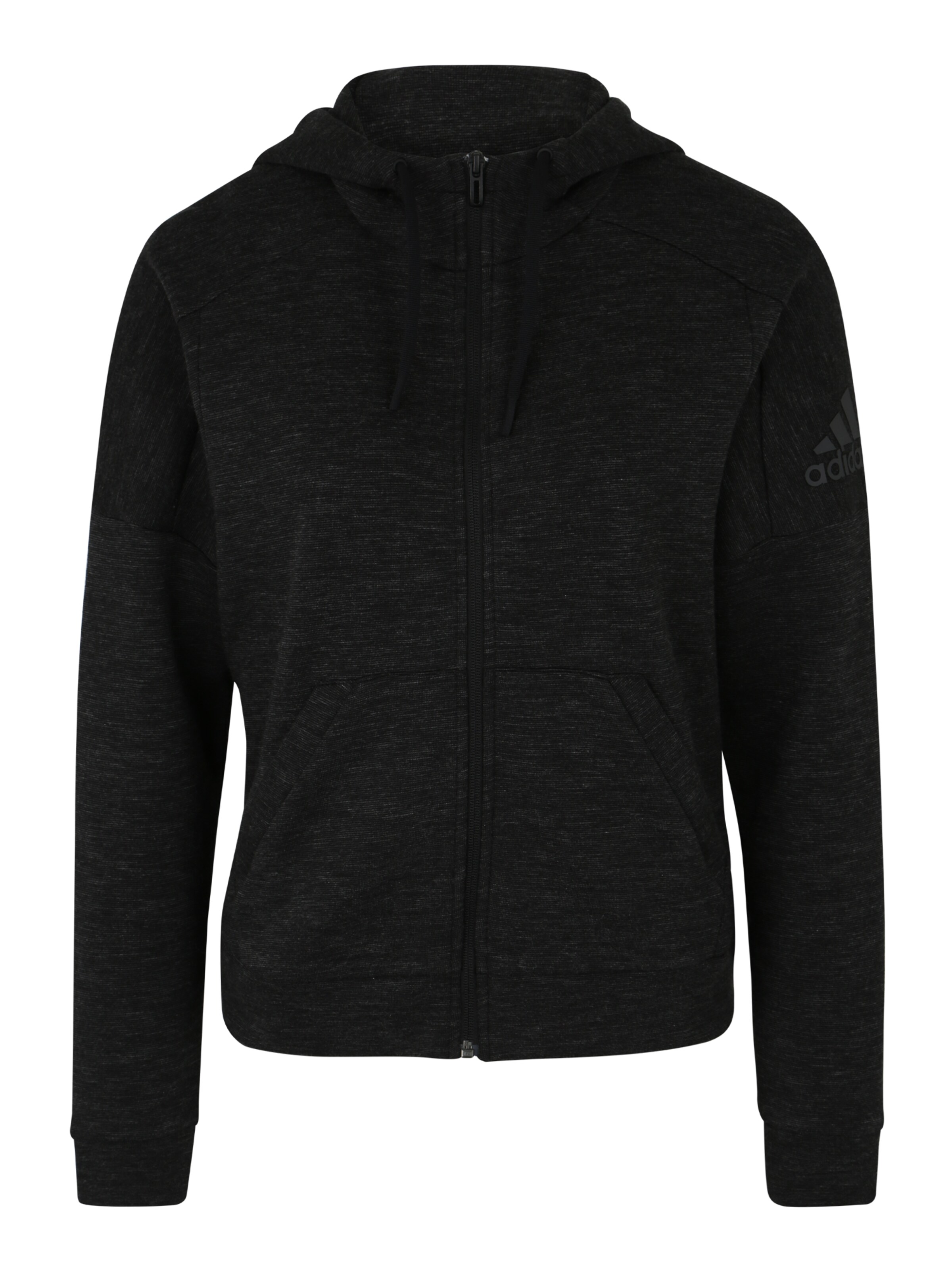 ADIDAS Athletics - Sportsweatjacke 'Mélange' in schwarz