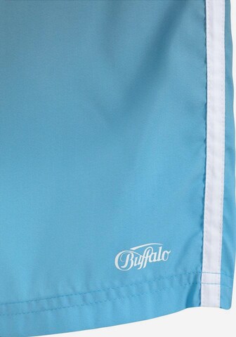BUFFALO Ohlapna forma Kratke kopalne hlače | modra barva
