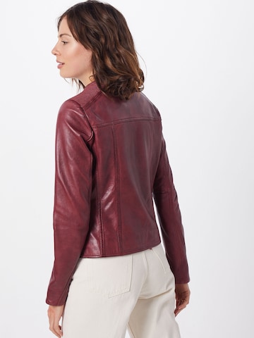 Maze Lederjacke 'MW19-1-SMARAGD' in Rot