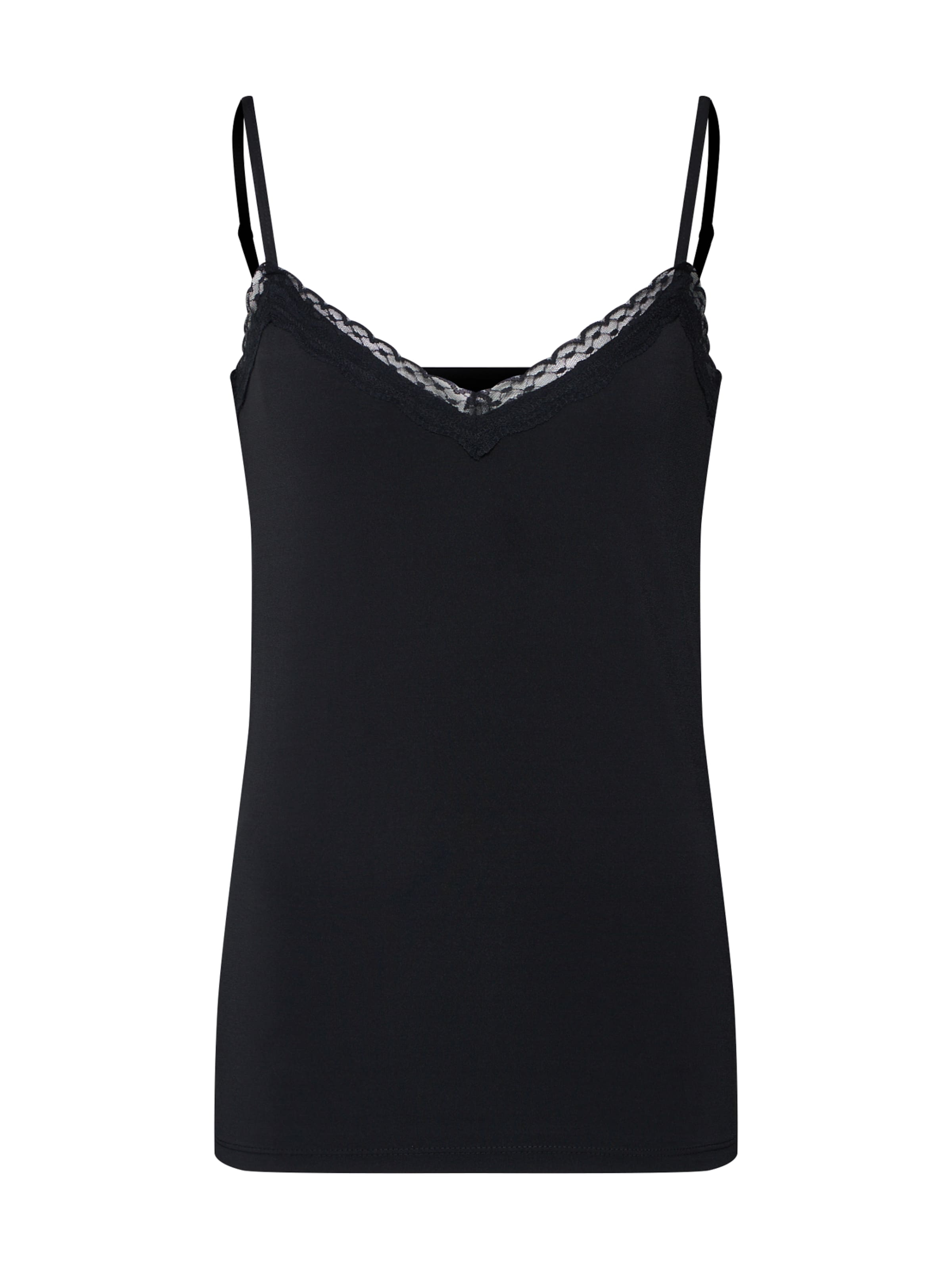 PIECES Top 'Kate' in Black: front