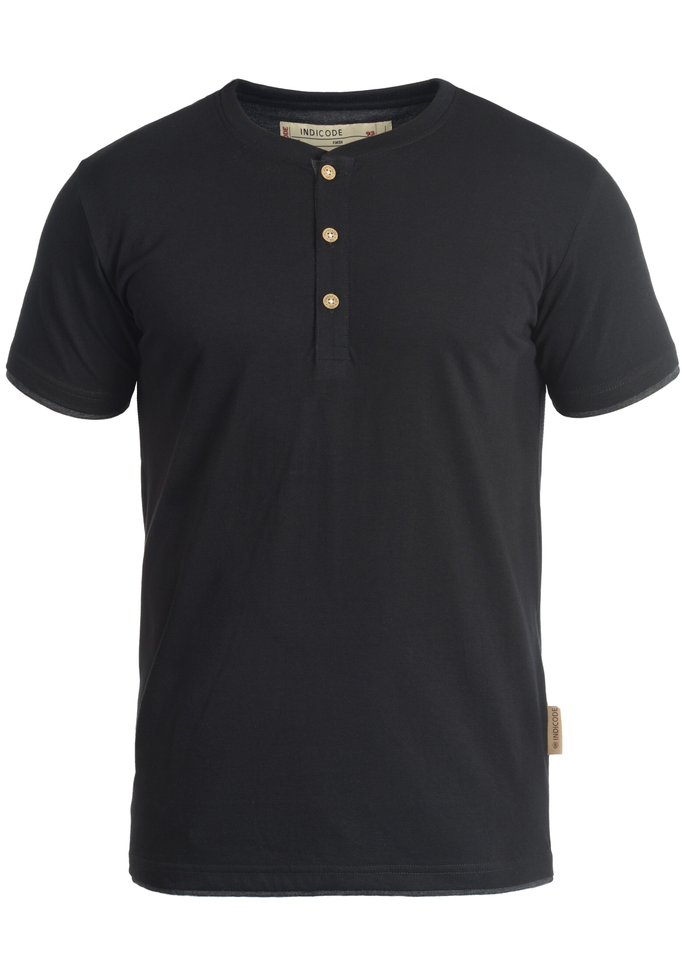 INDICODE JEANS Shirt 'Tony' in Black: front