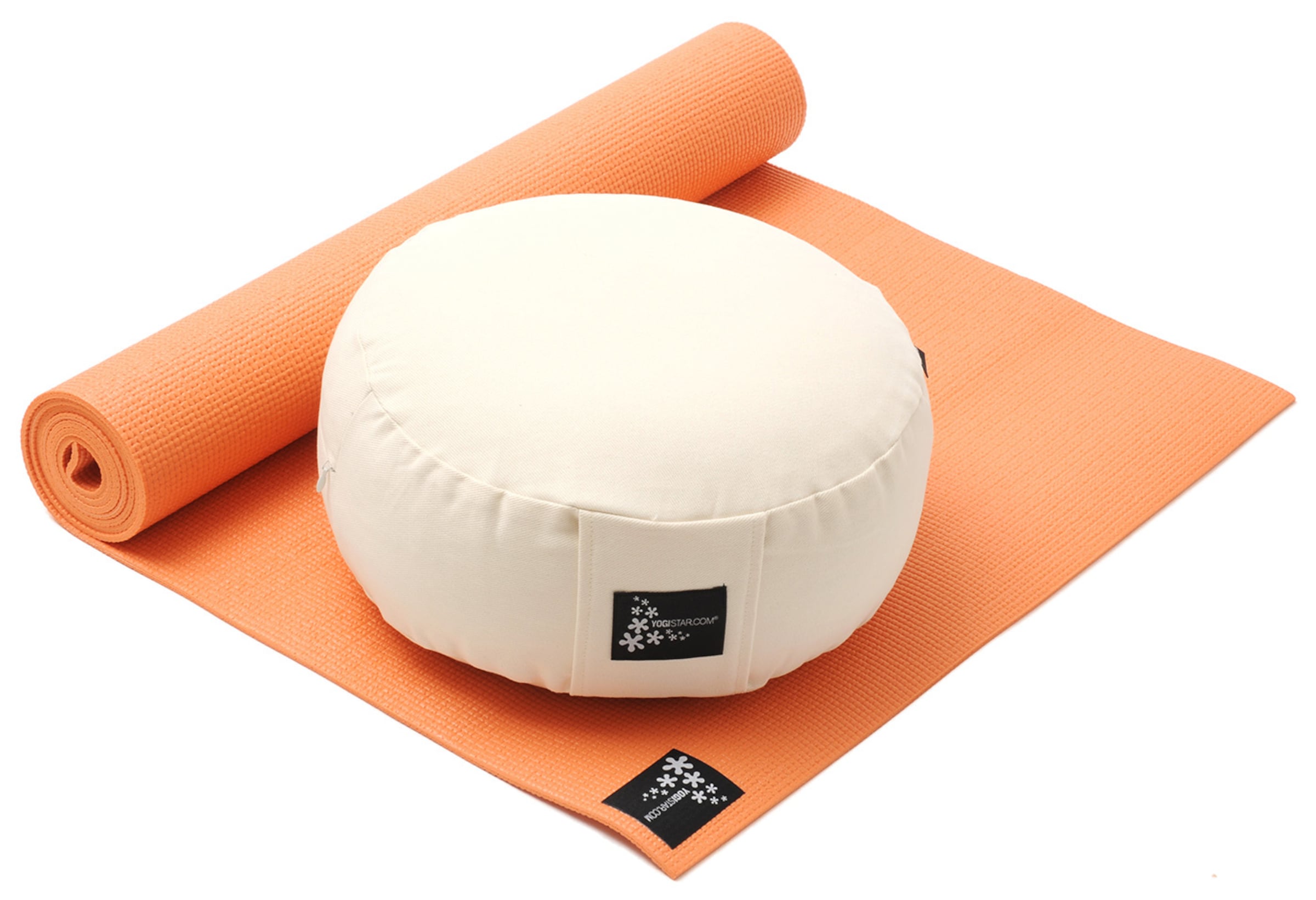 YOGISTAR.COM Yoga-set Starter Edition - Meditation in Orange: Vorderseite