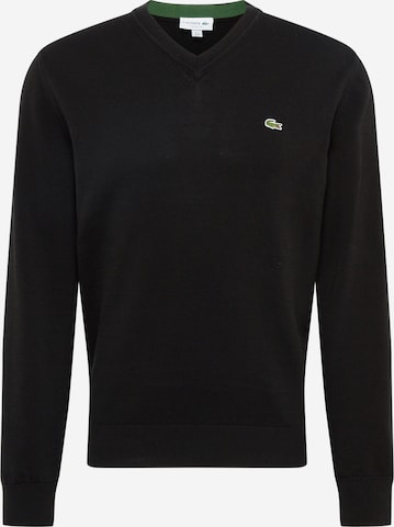 LACOSTE Regular fit Pulóver - fekete: elől