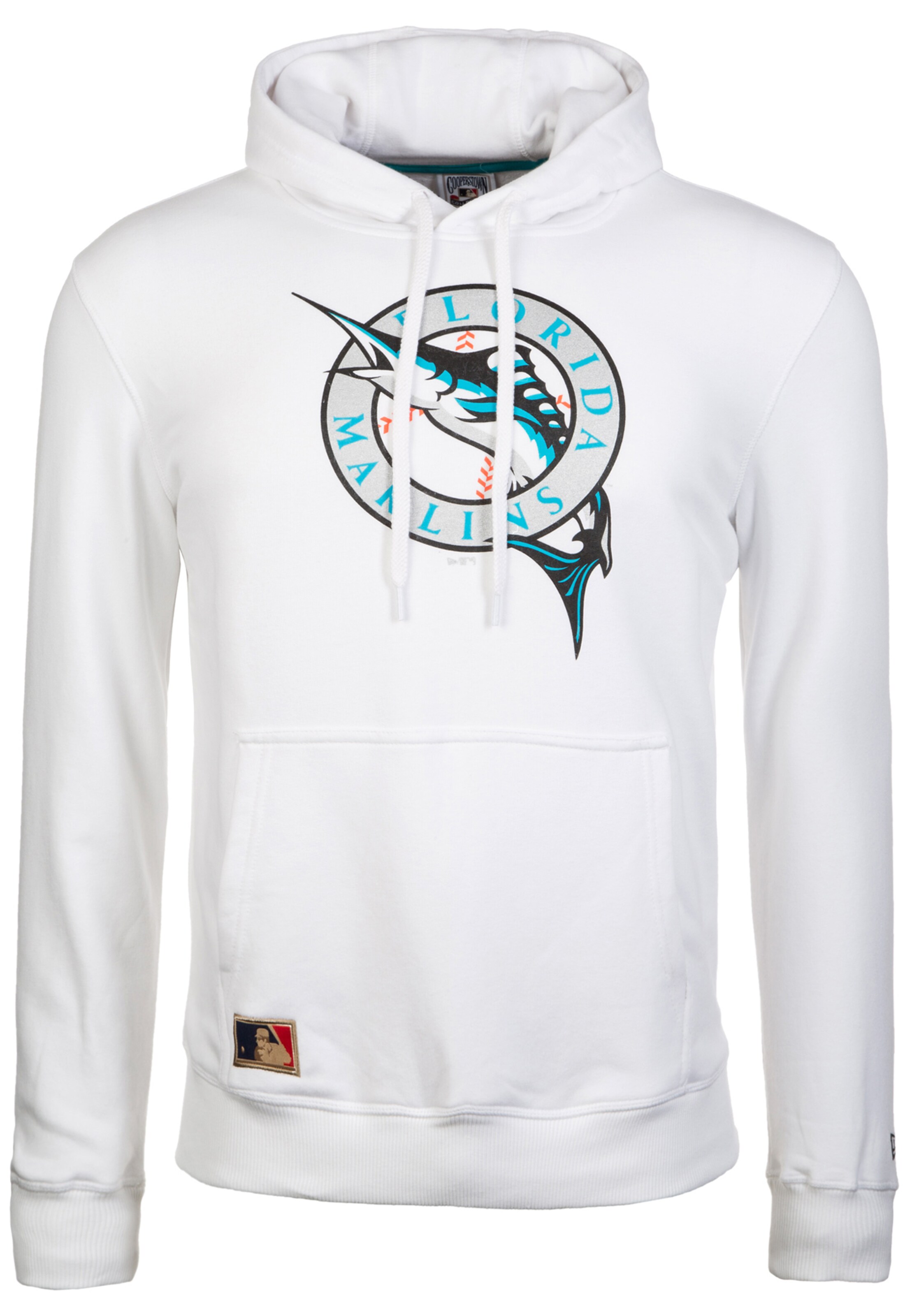 NEW ERA - Sportsweatshirt 'MLB Florida Marlins' in de kleur Wit