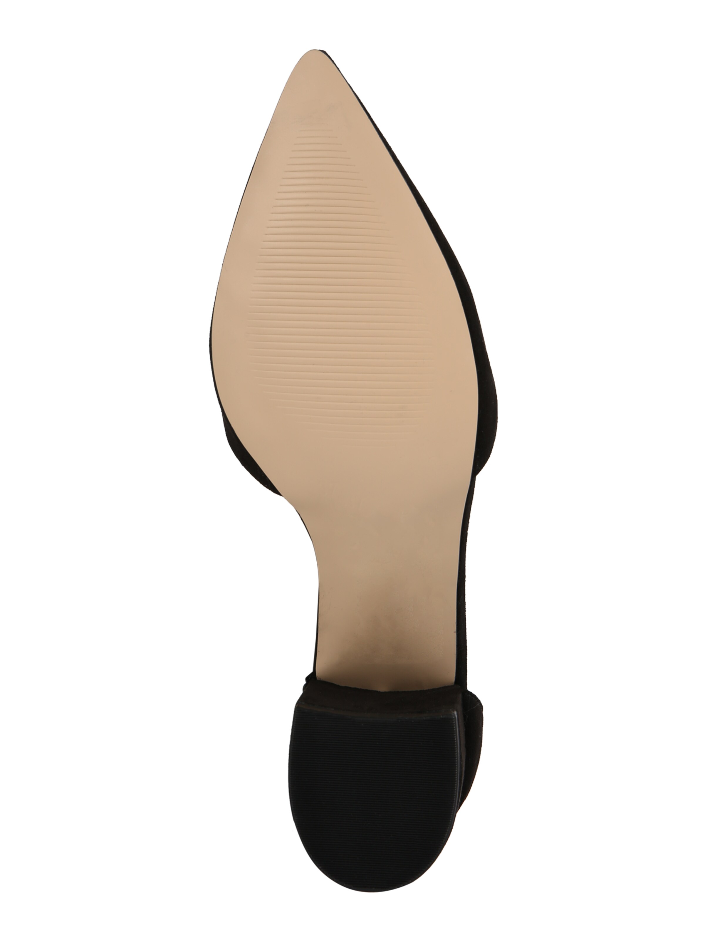 Bianco Čevlji s peto in s paščki 'Divived D'orsay' | črna barva