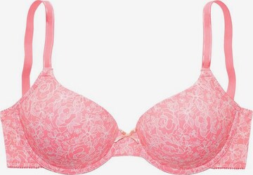 LASCANA Regular Bra in Pink: front