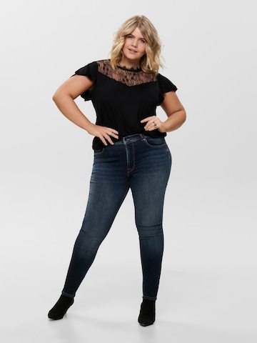 ONLY Carmakoma Skinny Jeans 'Carmaya' i sort