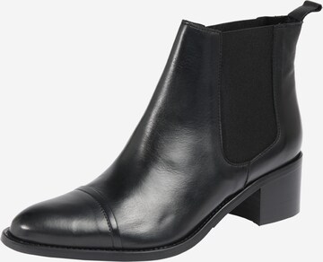 Bianco Chelsea boots 'Carol' in Zwart: voorkant