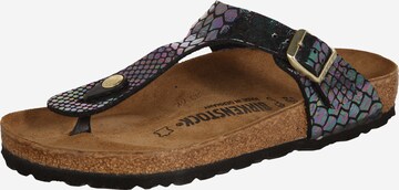 BIRKENSTOCK Teenslipper 'Gizeh' in Zwart: voorkant