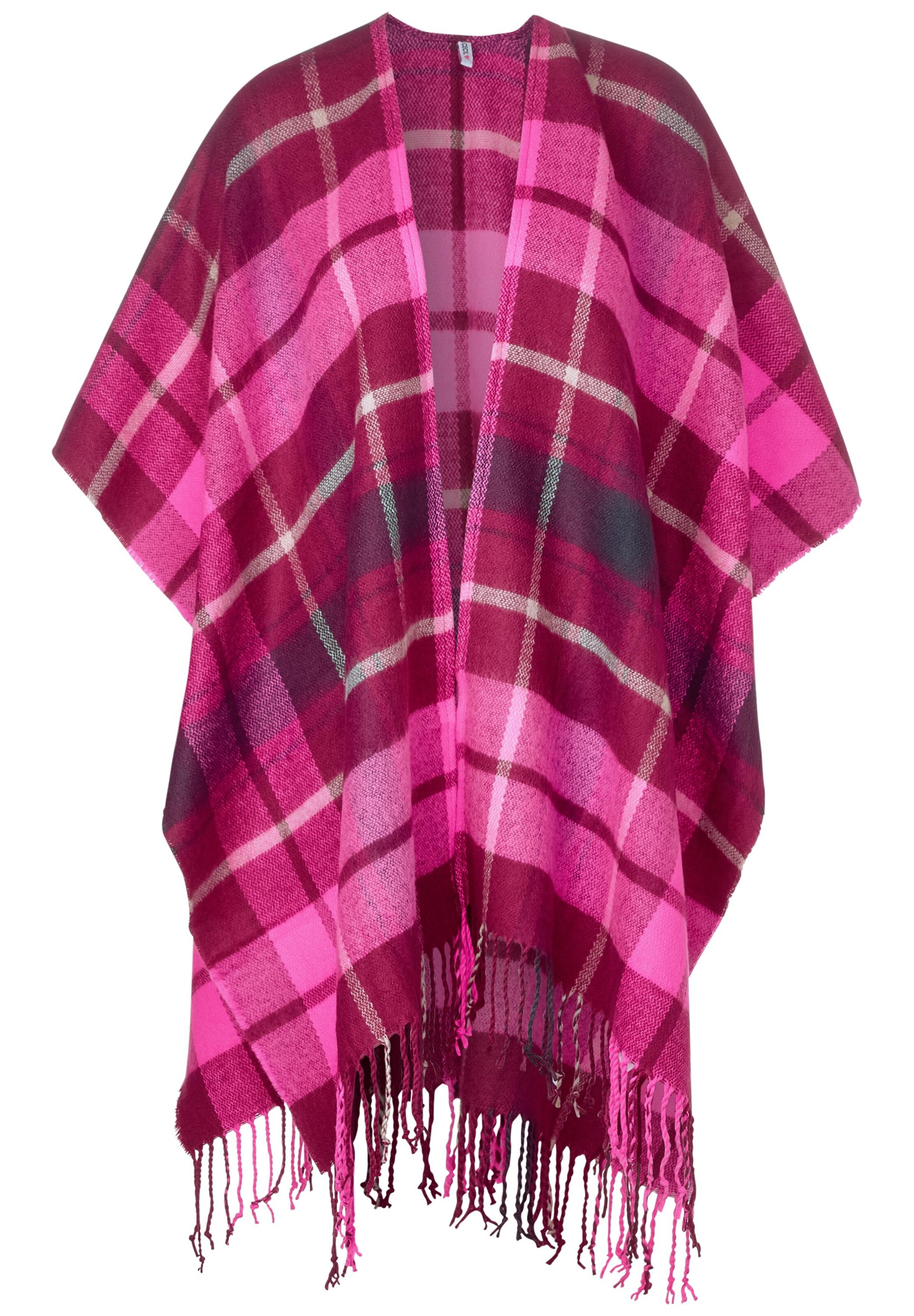 CECIL - Poncho in dunkelpink
