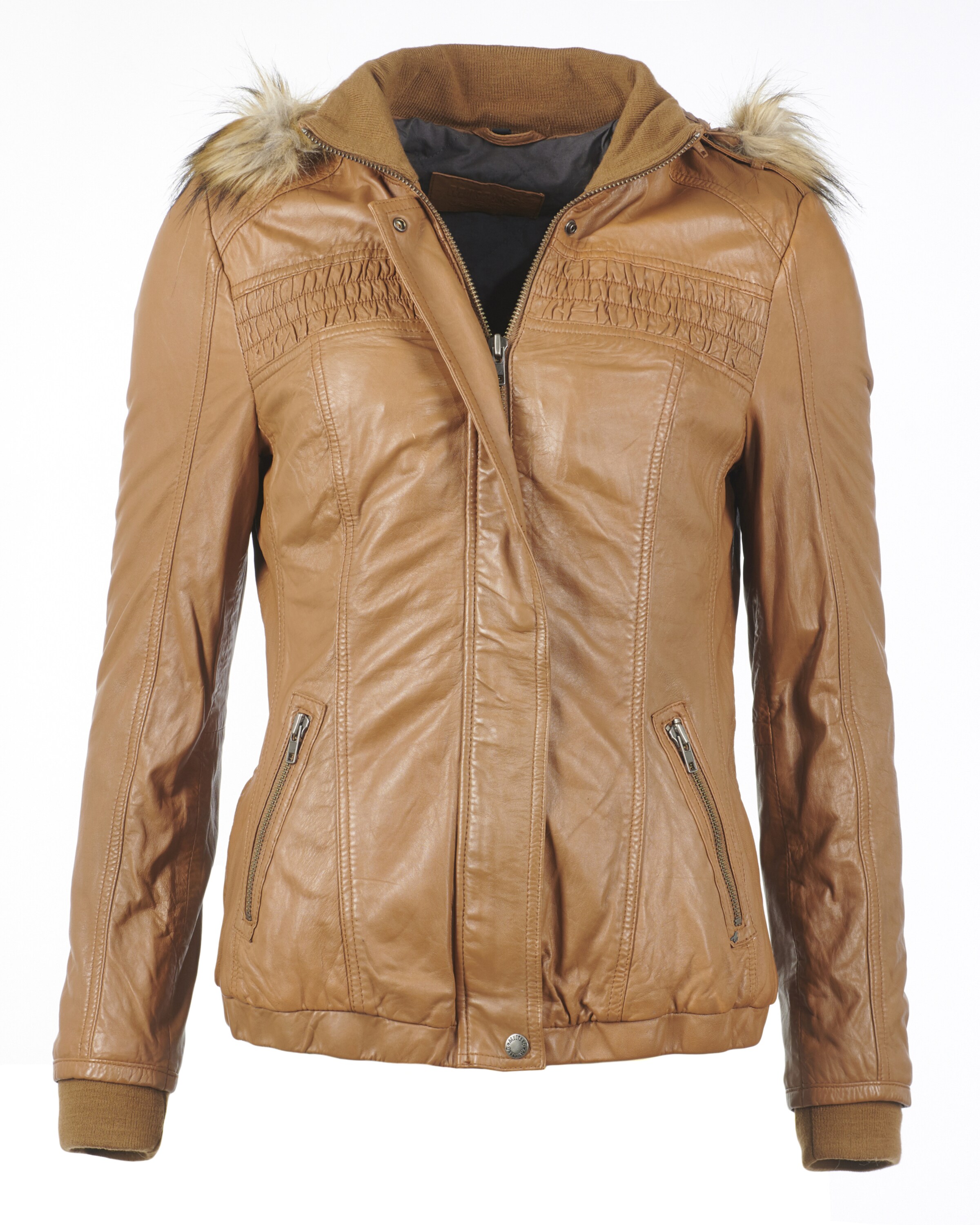 MUSTANG Between-Season Jacket 'Lelu' in Brown: front