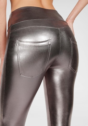 LASCANA - Skinny Leggings em prata