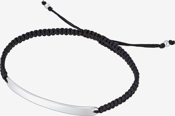 PAULO FANELLO Armband 'Geo, Knoten, Rechteck' in Zwart