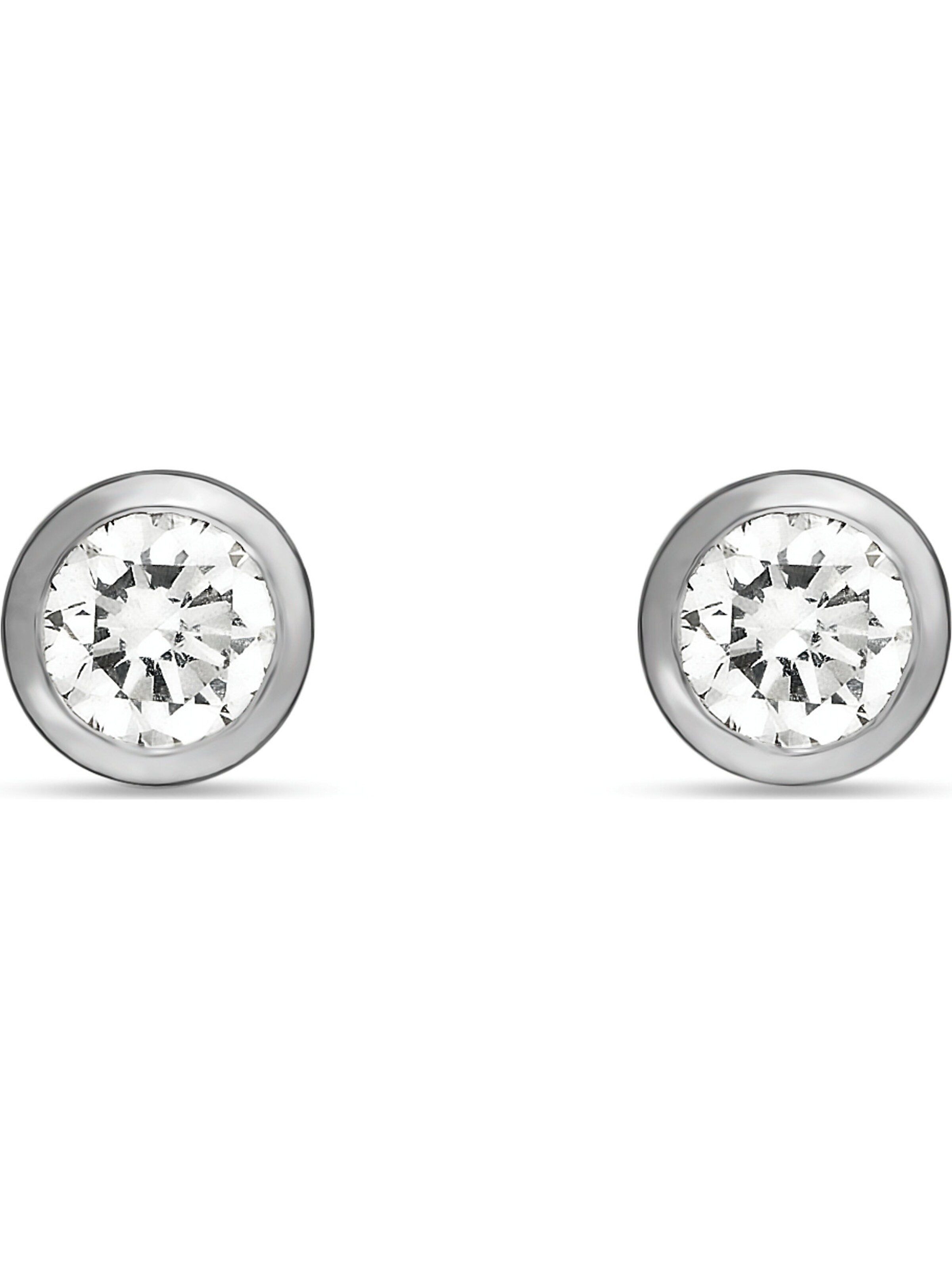 CHRIST Earrings in Silver: front