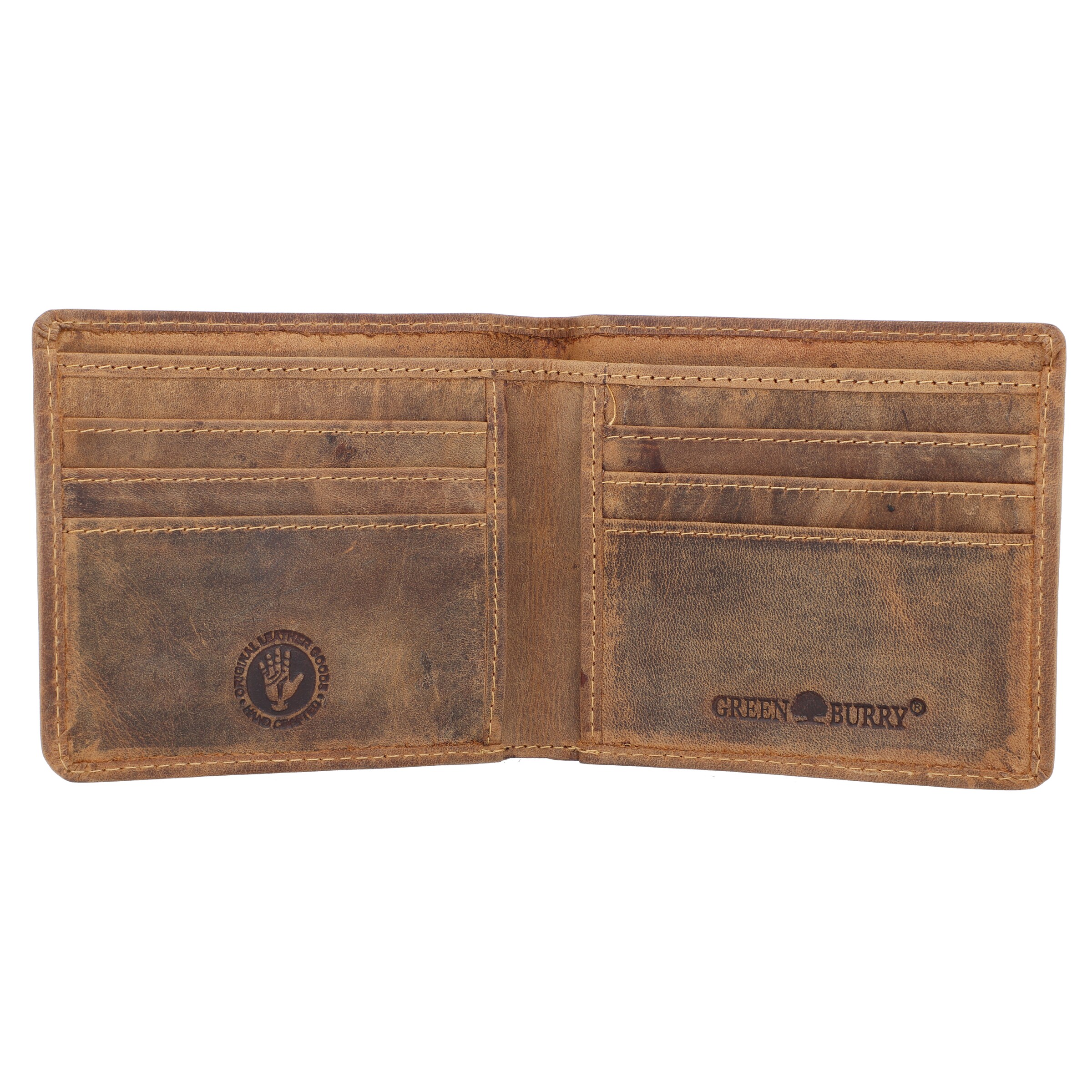 GREENBURRY Portemonnee in Bruin