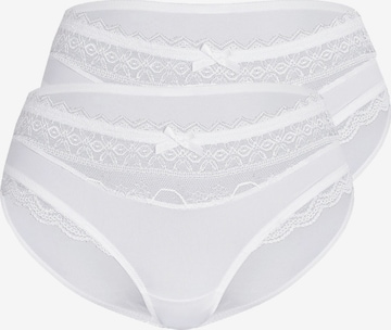 Slip 'FANCY LACE' sassa en blanc : devant