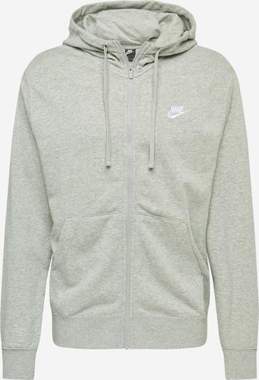 Nike Sportswear Tepláková bunda - svetlosivá / biela, Produkt