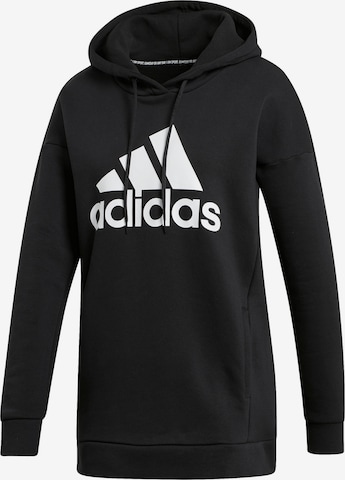 Hanorac sport 'Must Haves Badge' de la ADIDAS PERFORMANCE pe negru: față