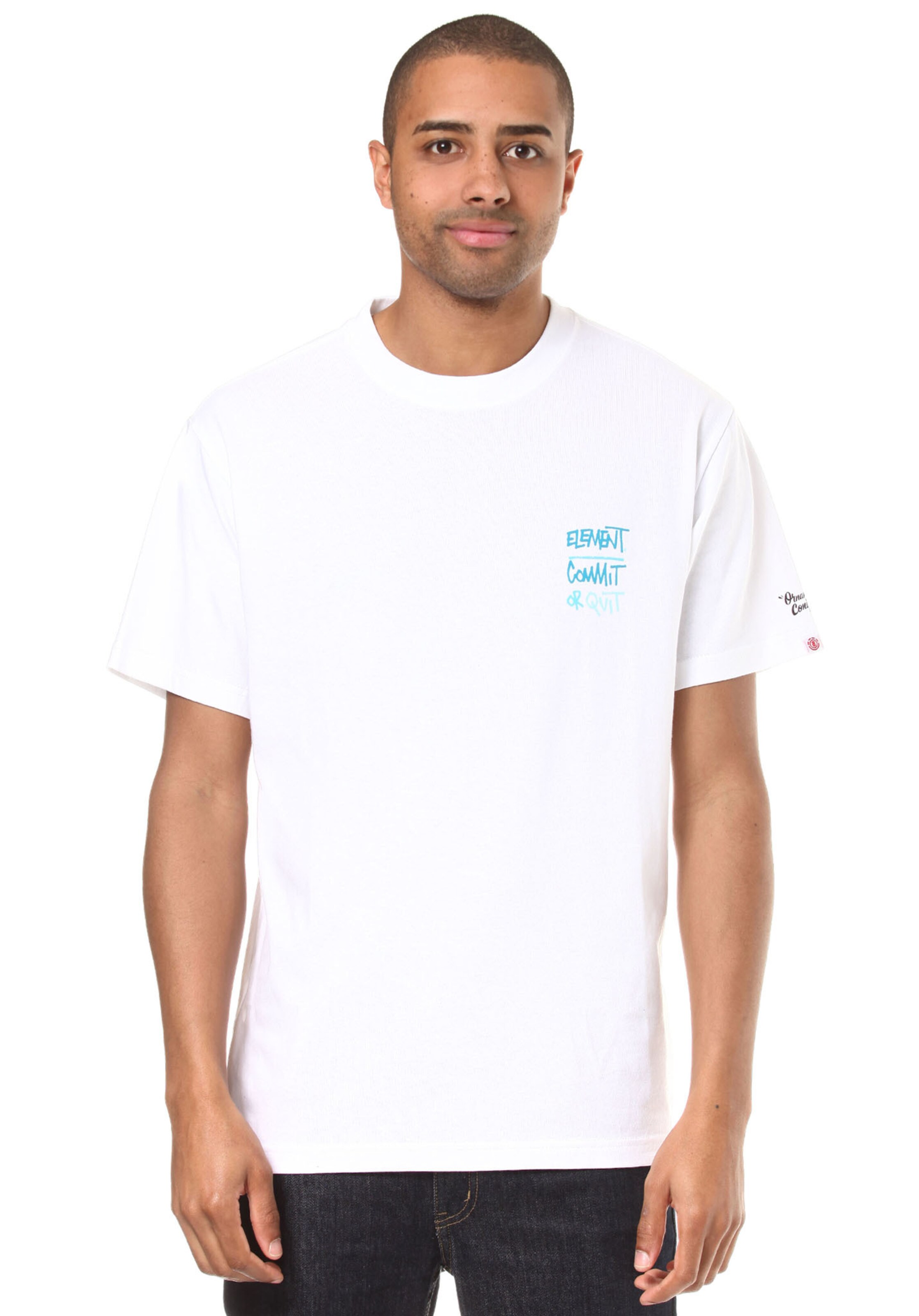 ELEMENT - Functioneel shirt 'Commit-Icon' in de kleur Aqua