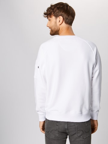 ALPHA INDUSTRIES Sweatshirt 'X-Fit' in White: back