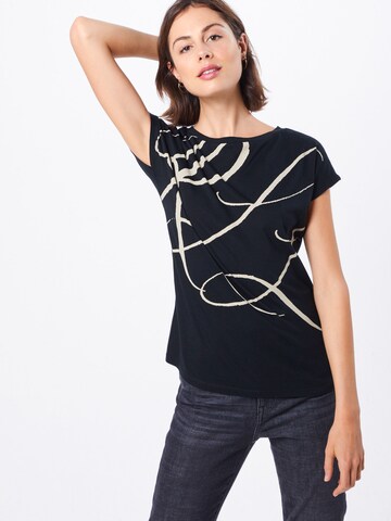 Lauren Ralph Lauren - Camiseta 'Grieta' en negro: frente