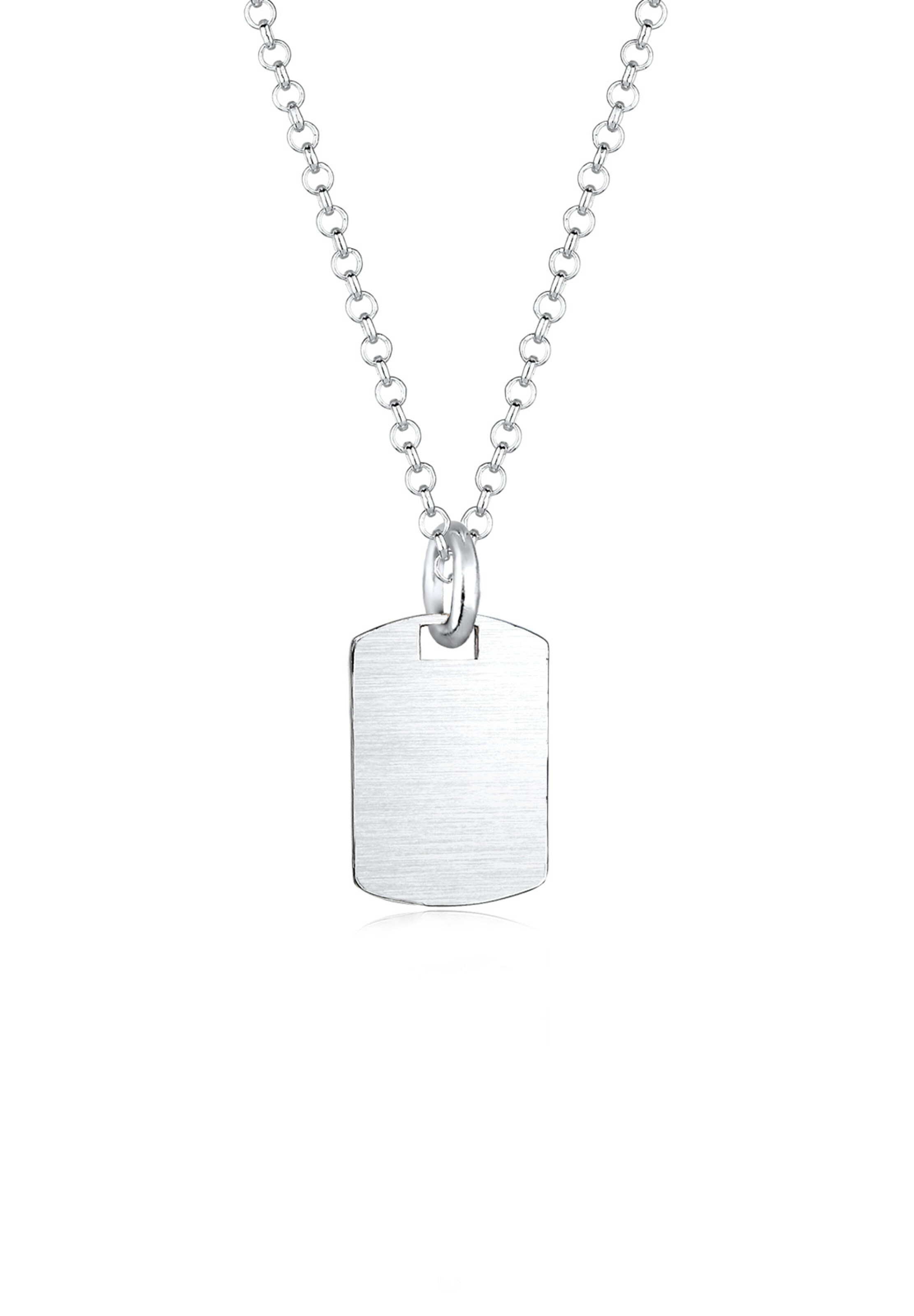 KUZZOI Necklace 'Dog Tag' in Silver