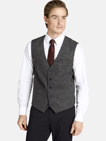 Charles Colby Suit Vest 'Duke Richard' in Grey: front