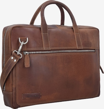 Plevier Document Bag in Brown