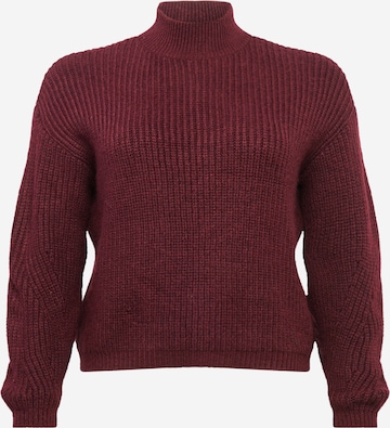 Guido Maria Kretschmer Curvy Collection Sweater 'Lena' in Red: front