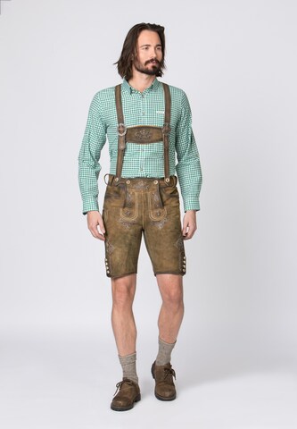 STOCKERPOINT Slimfit Klederdracht broek 'Beppo4' in Bruin: voorkant