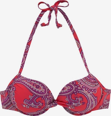 Hauts de bikini LASCANA en rouge : devant