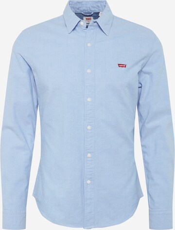 LEVI'S ® Slim fit Button Up Shirt 'LS Battery HM Shirt Slim' in Blue: front