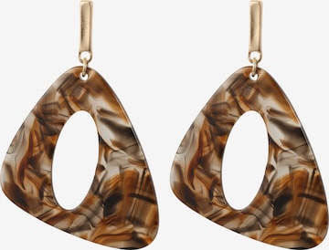 ABOUT YOU Earrings 'Carlotta' in Brown: front