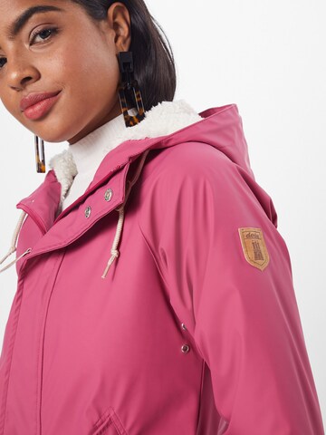 Derbe Regenjacke 'Travel Cozy Friese' in Pink