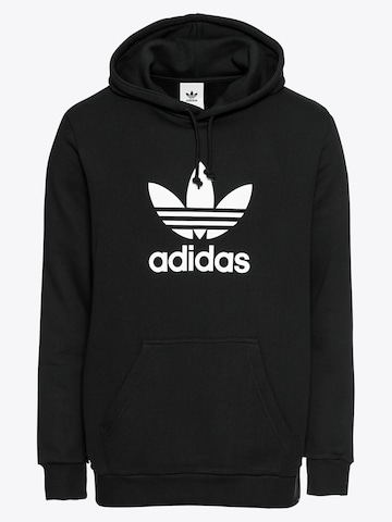 ADIDAS ORIGINALS Sweatshirt in Zwart: voorkant