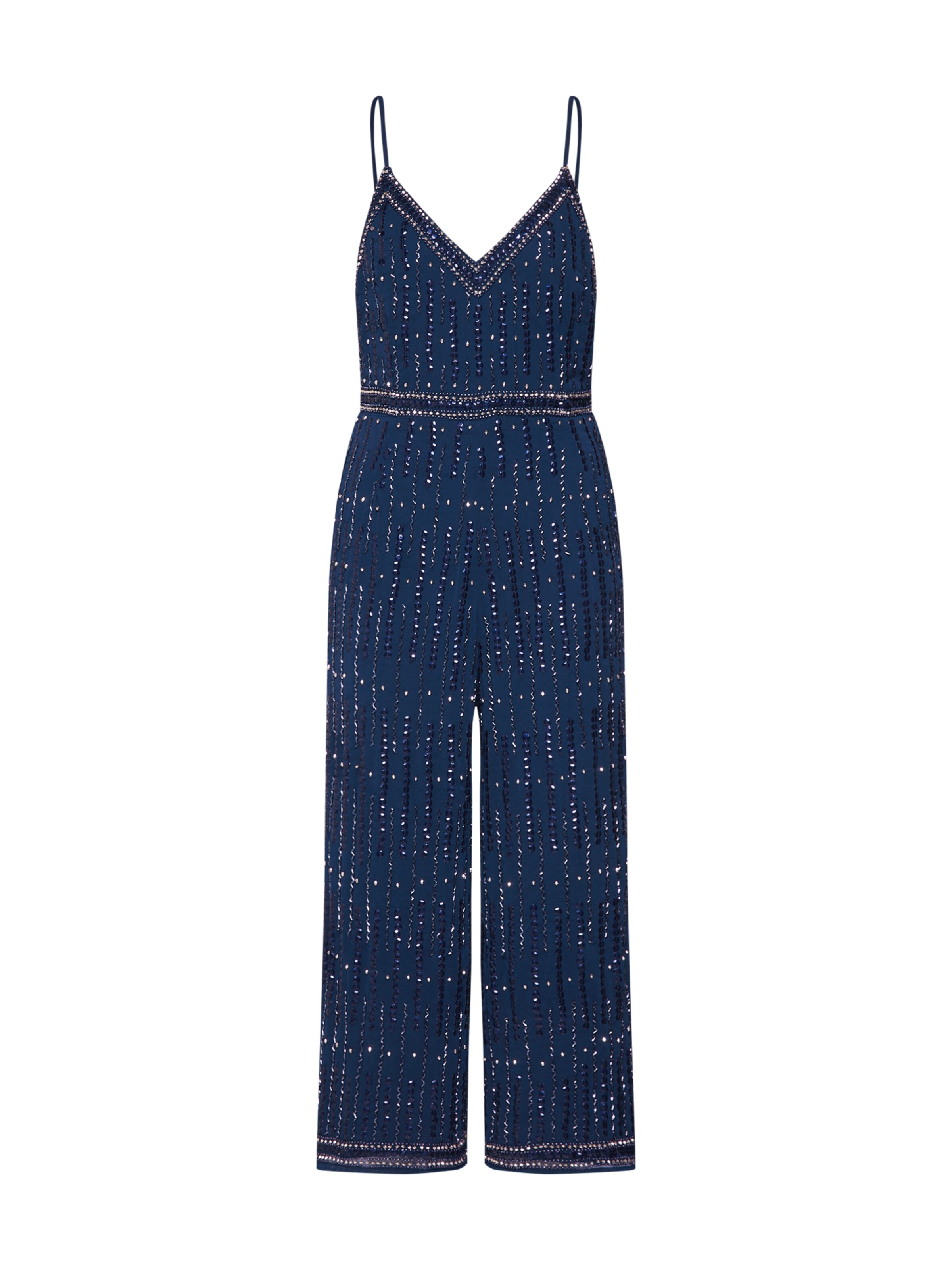 LACE & BEADS - Overall in navy