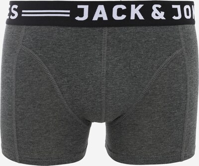 JACK & JONES Boxershorts 'Sense' i mörkgrå / svart / vit, Produktvy