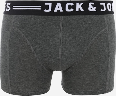 JACK & JONES Bokserice 'Sense' u tamo siva / crna / bijela, Pregled proizvoda