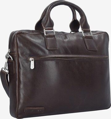 Plevier Document Bag in Brown