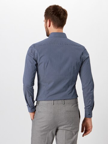 OLYMP Slim Fit Hemd 'No. 6' in Blau: Rückseite