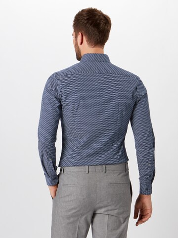 OLYMP Slim fit Overhemd 'No. 6' in Blauw: terug