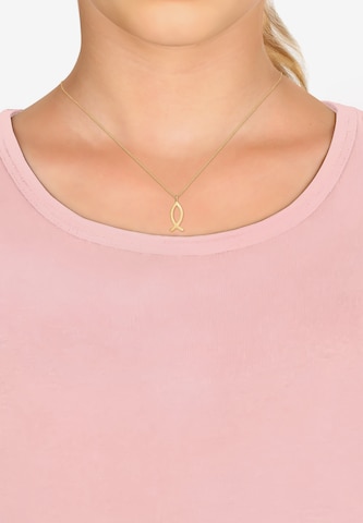 ELLI Necklace 'Fisch' in Gold: front