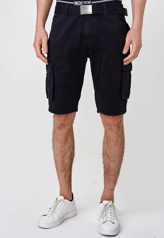 Regular Pantalon ' Blixt ' INDICODE JEANS en noir : devant